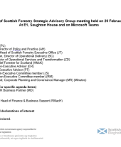 Scottish Forestry Strategic Advisory Group (SAG) minutes - 29 February 2024